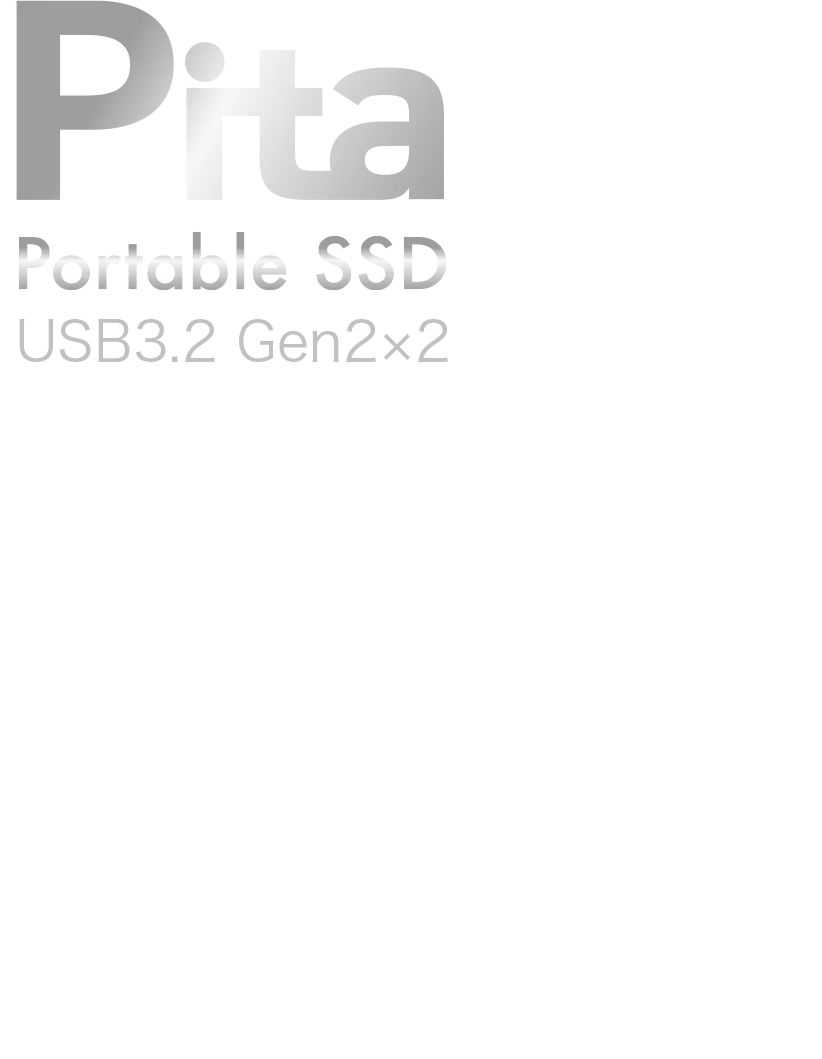 Pita Porable SSD USB3.2 Gen2×2対応で最大書込速度 1,800MB /sを実現。Apple ProRes Log* 撮影対応で高品質な映像制作やVlogにも。MagSafe対応・小型軽量でiPhoneにラクラク装着。