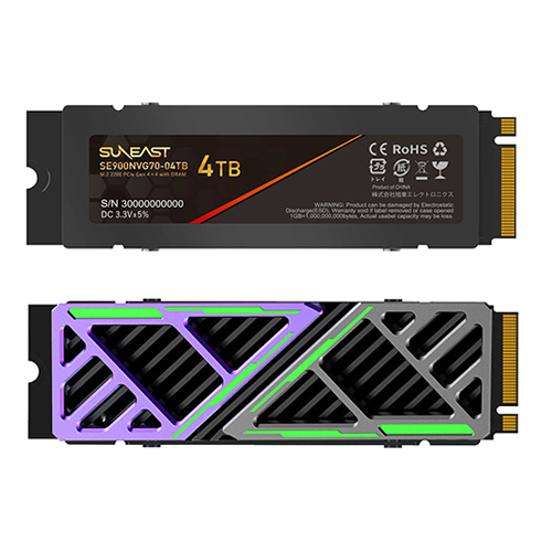 SE900 M.2 2280 NVMe 3D TLC SSDGen4*4 with DRAM image